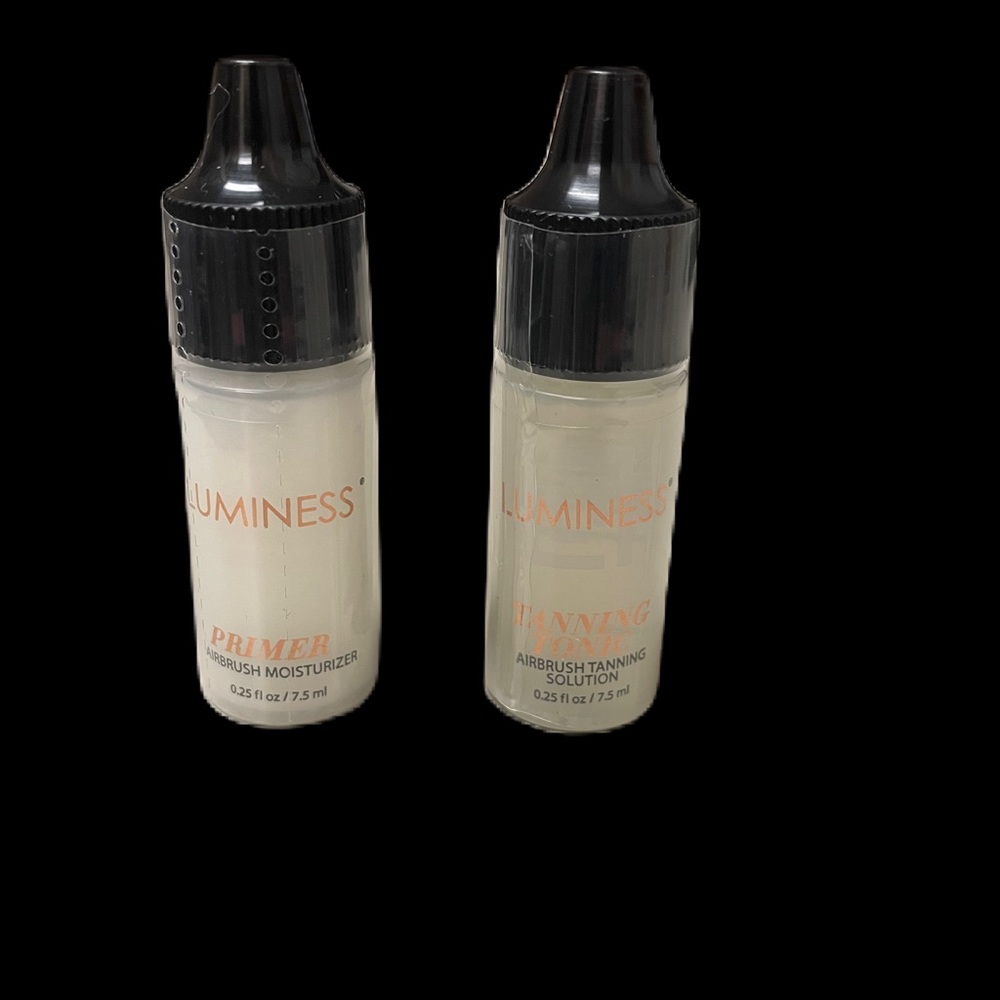 Luminess Airbrush Moisturizing Primer .25oz + Tanning Tonic Lot NEW SEALED